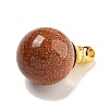 Synthetic Goldstone Perfume Bottle Pendants G-K338-22G-05-2