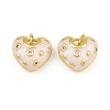 Brass Micro Pave Clear Cubic Zirconia Charms CU-CBAA571-12G-1