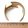 Hammered 304 Stainless Steel Open Cuff Bangles BJEW-K264-04G-5
