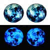 Fluorescent Glass Cabochons GGLA-T004-12C-5