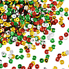 180G 4 Colors Plastic Paillette Beads PVC-YW0001-03-1