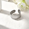 304 Stainless Steel Open Cuff Rings RJEW-H261-02P-1