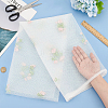 Polyester Flower Pattern Mesh Fabric SENE-WH0003-45A-3