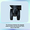 18Pcs Silicone Luggage Wheels Protectors Cover FIND-OC0013-86A-4