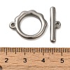 Non-Tarnish 304 Stainless Steel Toggle Clasps STAS-Q324-15P-3