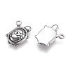 304 Stainless Steel Pendants STAS-O101-38AS-2