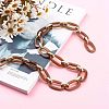 5 Strands 5 Colors Handmade Acrylic Cable Chains CHAC-SZ0001-02-4