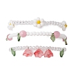 3Pcs 3 Colors Acrylic Charms Bracelets Sets for Women X1-BJEW-TA00577-02-2