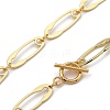 Safety Pin Shape Alloy Link Chain Necklaces NJEW-JN02989-2