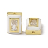Rack Plating Brass Rectangle Beads KK-C007-14G-05-2