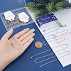 20Pcs 304 Stainless Steel Cable Chain Necklaces Set STAS-SC0008-06-3
