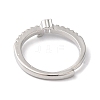 Rack Plating Brass Clear Cubic Zirconia Constellation Adjustable Rings for Women RJEW-S407-08P-03-3