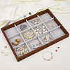 Rectangle Wood Jewelry Display Trays ODIS-WH0061-01-3