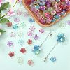 210Pcs 6 Colors Acrylic Bead Caps OACR-SZ0001-47-4
