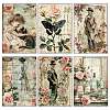 12Pcs Vintage Romantic Theme Scrapbook Paper Pads PW-WGC437C-01-4