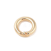 Brass Locking Jump Rings KK-S369-01G-02-2