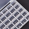 2 Boxes 25 Compartments Polypropylene(PP) Plastic Sewing Machine Bobbins with Storage Case CON-SZ0001-17-5