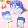 60Pcs 5 Styles Rectangle Glitter Holographic PVC Resealable Packaging Bags ABAG-FS0001-14A-8