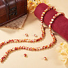 2 Strands Synthetic Turquoise Dyed Beads Strands G-TA0003-49-5