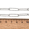5MM 304 Stainless Steel Textured Paperclip Chain Necklaces for Women Men SA-CBA37BC-20P-5