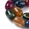 Natural Banded Agate/Striped Agate(Dyed & Heated) Beads Strands G-H324-01E-3