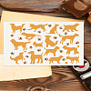 Self-Adhesive Silk Screen Printing Stencil X1-DIY-WH0338-284-1