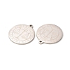 Non-Tarnish 304 Stainless Steel Pendants STAS-A074-03I-P-3