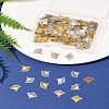 200Pcs 5 Colors Brass Laser Cut Hollow Connector Charms KK-FS0001-71-9