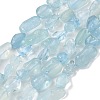 Natural Aquamarine Beads Strands G-K203-46-2