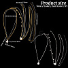 2Pcs 2 Colors Teardrop Alloy Clear Cubic Zirconia Tassel Sexy Body Chains AJEW-CY0001-26-2