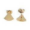 PVD Vacuum Plating 304 Stainless Steel Stud Earrings for Women EJEW-A048-46C-G-2