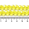 Electroplate Transparent Glass Beads Strands EGLA-A035-T8mm-A03-4