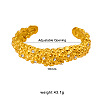 304 Stainless Steel & Clear Cubic Zirconia Cuff Bangles WGF2B1B-01-5