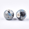 Handmade Porcelain Beads X-PORC-Q262-03O-2