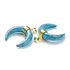 Synthetic Turquoise Pendants G-A017-10G-2