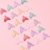 24Pcs 6 Colors Transparent Spray Painted Glass Pendants GLAA-FS0001-90-7