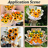 DIY Sunflower Twist Stick Making Kits AJEW-SC0032-03-6
