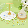 112Pcs 7 Colors Glass Pendants PALLOY-DC00036-5
