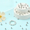 200Pcs 4 Styles Rack Plating and PVD Vacuum Plating Brass Round Spacer Beads KK-CJ0001-91-6