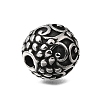 Engraved 304 Stainless Steel Beads STAS-H263-17AS-07-2