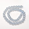 Electroplated Synthetic Quartz Bead Strands EGLA-J061-4mm-AB02-2