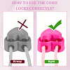 100Pcs 10 Colors Plastic Cord Locks FIND-SP0005-12-5