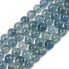 Natural Blue Fluorite Beads Strands GG-CBAF158-8mm-2