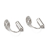 Brass Clip-on Earring Converters Findings KK-D060-01P-1