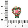 Christmas Alloy Enamel Pendants LS-ENAM-F156-01G-07-3