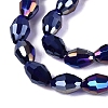Electroplate Transparent Glass Beads Strands LS-GL-N002-01A-A20-3