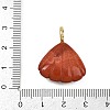 Natural Red Jasper Carved Pendants G-G330-02G-09-3