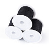 3 Rolls 3 Styles Round Nylon Braided Cord NWIR-TADJ0001-03D-3