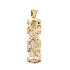 Synthetic Luminous Stone Column Pendants FIND-C058-01G-07-1