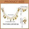3Pcs Aluminum Bag Extender Chains & Steel Brooches &  HJEW-PH02543-2